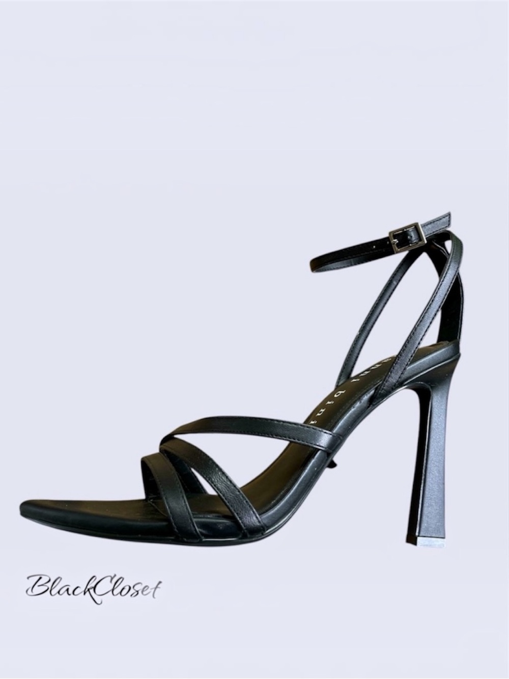 Elegant Black Strappy Heels